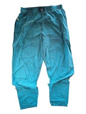 Vintage 90s EZZE WEAR Teal Cotton Pants Made in Canada Large
